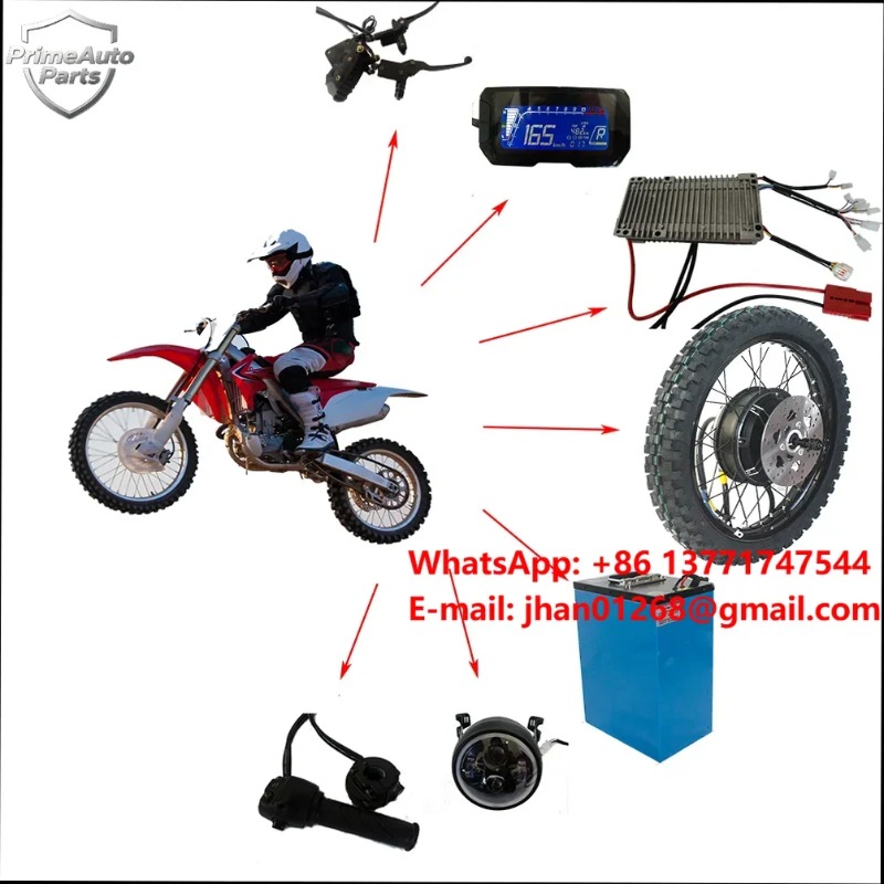 12000W Electric Motorcycle Hub Motor - Kit Konversi Sepeda Motor Listrik Baru